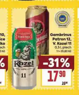 Billa Pivo velkopopovický kozel 11 nabídka