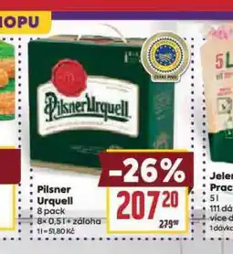 Billa Pivo pilsner urquell nabídka