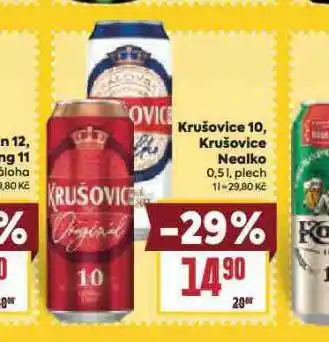 Billa Krušovice hořké nealko nabídka