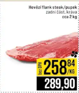 Jip Hovězí flank steak/pupek nabídka