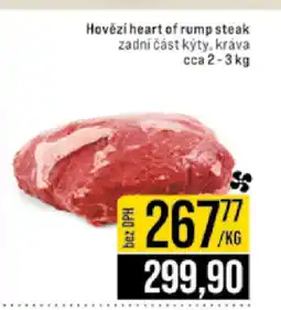 Jip Hovězí heart of rump steak nabídka