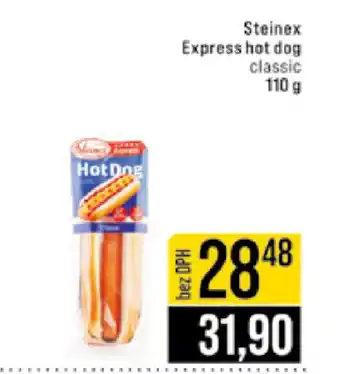 Jip Steinex Express hot dog nabídka