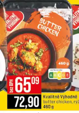 Jip Kvalitně Výhodně butter chicken, rýže nabídka