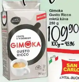 Jip Gimoka Gusto Ricco mletá káva nabídka