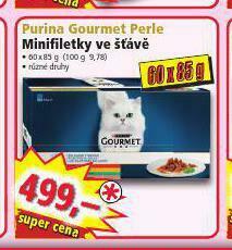 Norma Purina gourmet perle minifiletky ve šťávě nabídka