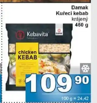 Jip Damak Kuřecí kebab nabídka