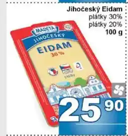 Jip Jihočeský Eidam plátky 30% plátky 20% nabídka