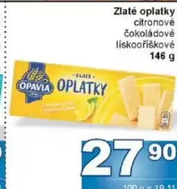 Jip Zlaté oplatky: citronové čokoládové lískooříškovė nabídka