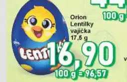 Jip Orion Lentilky vajíčka nabídka