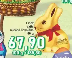 Jip Lindt zajíc mléčná čokoláda nabídka