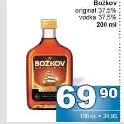 Jip Božkov original 37,5% vodka 37,5% nabídka