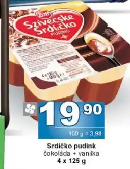 Jip Srdíčko pudink čokoláda + vanilka nabídka