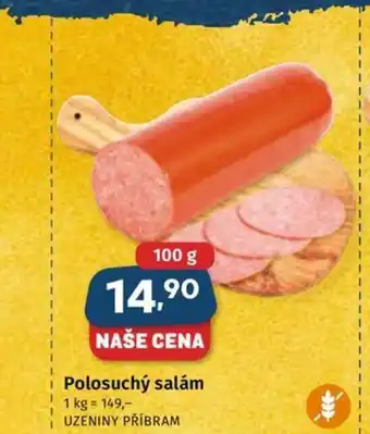 Coop Polosuchý salám nabídka