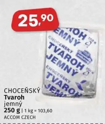 Coop CHOCEŇSKÝ Tvaroh jemný nabídka