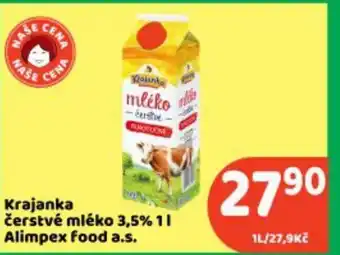 Brněnka Krajanka čerstvé mléko 3,5% nabídka