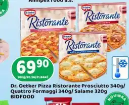 Brněnka Dr. Oetker Pizza Ristorante Prosciutto nabídka