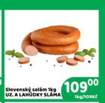 Brněnka Slovenský salám  UZ. A LAHŮDKY SLÁMA nabídka