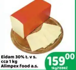 Brněnka Eidam 30% t. vs. cca Alimpex food a.s. nabídka