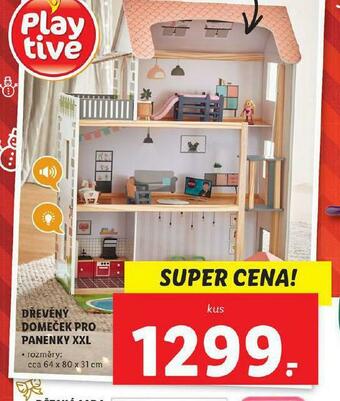 Dřevěný domeček pro panenky xxl