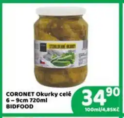 Brněnka CORONET Okurky celé nabídka