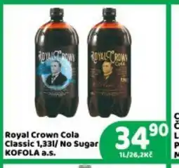 Brněnka Royal Crown Cola nabídka