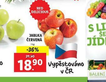 Lidl Jablka červená nabídka