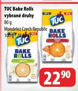 Partner Maloobchodní síť TUC Bake Rolls vybrané druhy nabídka