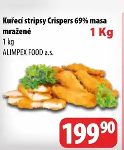 Partner Maloobchodní síť Kuřecí stripsy Crispers 69% masa nabídka