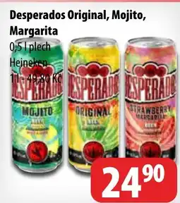 Partner Maloobchodní síť Desperados Original, Mojito, Margarita nabídka