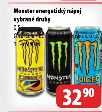 Partner Maloobchodní síť Monster energetický nápoj nabídka