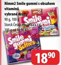 Partner Maloobchodní síť Nimm2 Smile gummi s obsahem vitamínů nabídka