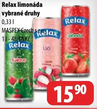 Partner Maloobchodní síť Relax limonáda vybrané druhy nabídka