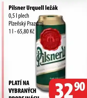 Partner Maloobchodní síť Pilsner Urquell ležák nabídka