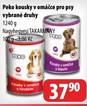 Partner Maloobchodní síť Peko kousky v omáčce pro psy vybrané druhy nabídka