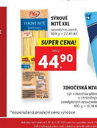 Lidl Sýrové nitě xxl nabídka