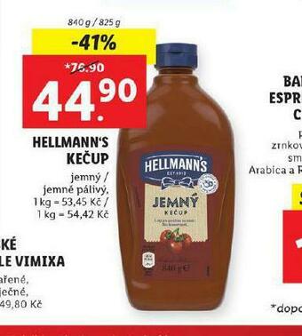 Lidl Hellmann´s kečup nabídka
