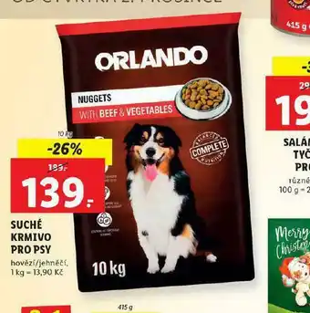 Lidl Orlando suché krmivo pro psy nabídka