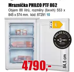 EVA Mraznička PHILCO PTF 862 nabídka