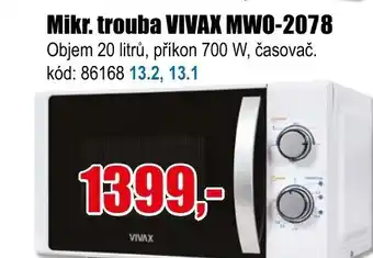 EVA Mikr. trouba VIVAX MWO-2078 nabídka