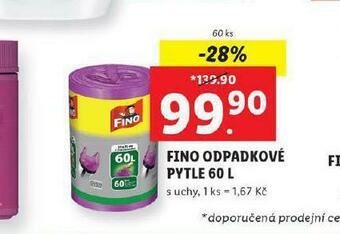 Lidl Fino odpadkové pytle 60 l nabídka