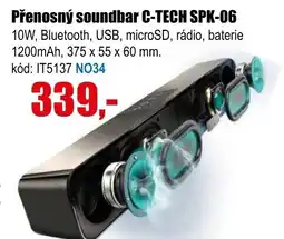 EVA Přenosný soundbar C-TECH SPK-06 nabídka