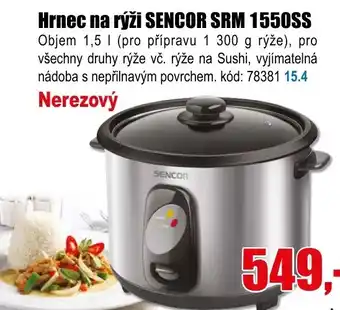 EVA Hrnec na rýži SENCOR SRM 1550SS nabídka