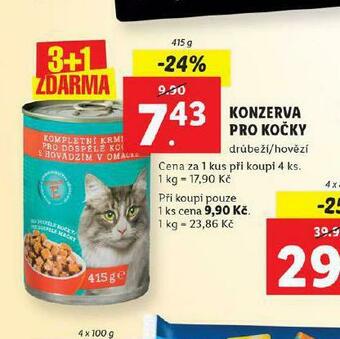Lidl Konzerva pro kočky nabídka