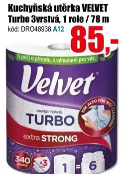 EVA Kuchyňská utěrka VELVET Turbo 3vrst nabídka