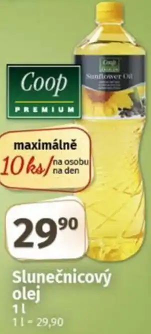 COOP TIP Slunečnicový olej nabídka