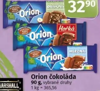 COOP TIP Orion čokoláda nabídka