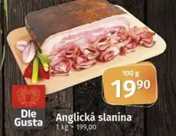 COOP TIP Anglická slanina nabídka