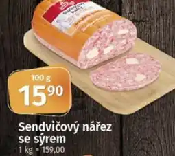 COOP TIP Sendvičový nářez se sýrem nabídka