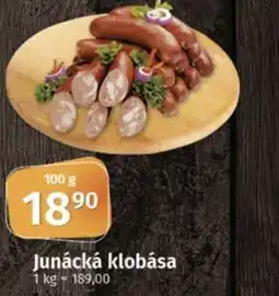 COOP TIP Junácká klobása nabídka