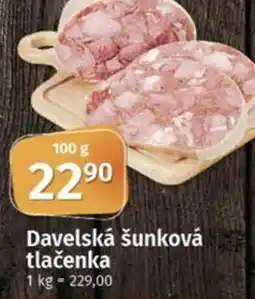 COOP TIP Davelská šunková tlačenka nabídka